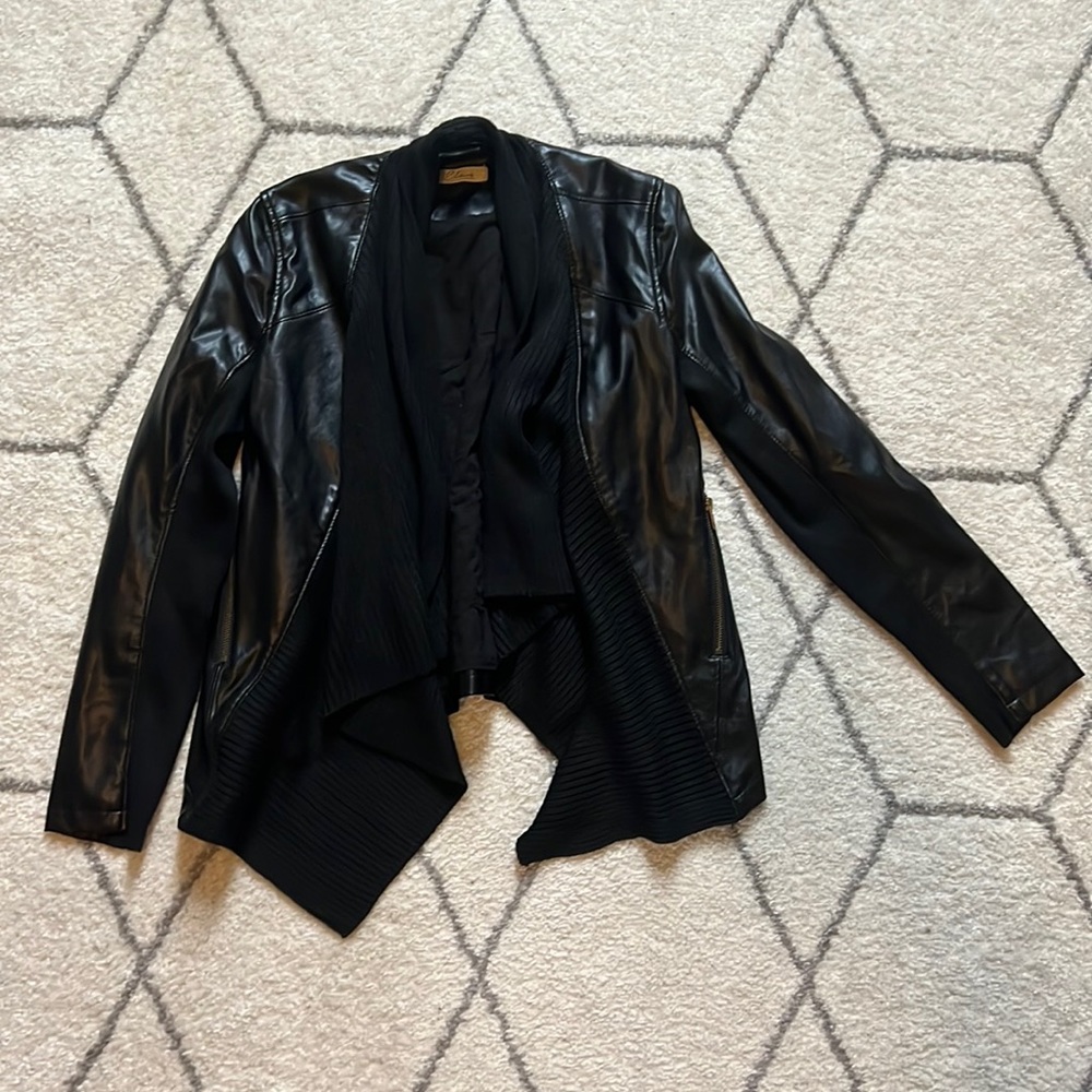 Elan Faux Leather Jacket